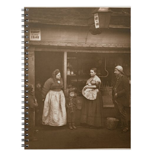 Sufferers uit de overstroming, uit 'Street Life in Notitieboek (Voorkant)