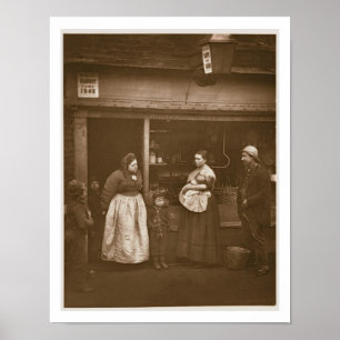 Sufferers uit de overstroming, uit 'Street Life in Poster