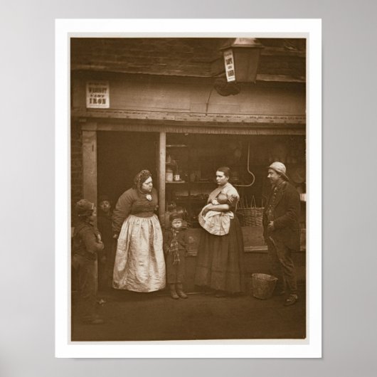 Sufferers uit de overstroming, uit 'Street Life in Poster (Voorkant)