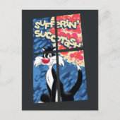 "Sufferin' Succotash" SYLVESTER™ achter het venste Briefkaart (Voorkant)