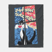 "Sufferin' Succotash" SYLVESTER™ achter het venste Fleece Deken (Voorkant)