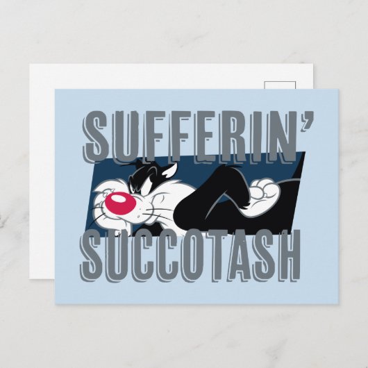 Sufferin' Succotash SYLVESTER™ Cut-Out Briefkaart (Voorkant / Achterkant)