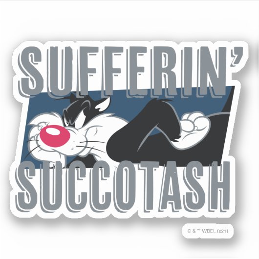 Sufferin' Succotash SYLVESTER™ Cut-Out Sticker (Voorkant)