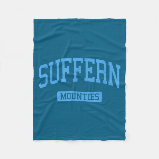 Suffern middelbare school hs suffern ny universite fleece deken (Voorkant)