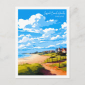 Suffolk Coast Heaths Engeland vintage reisplaats Briefkaart (Voorkant)