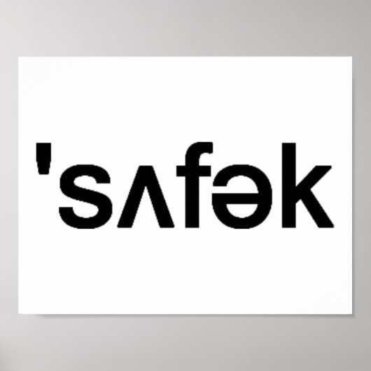 Suffolk County Long Island Phonetic Spelling Poster (Voorkant)