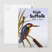 Suffolk Engeland Vintage Reis Kunst Briefkaart (Voorkant / Achterkant)