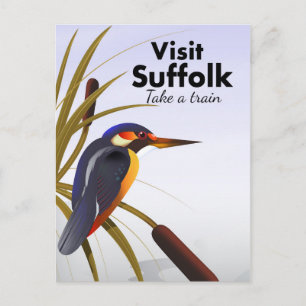 Suffolk Engeland Vintage Reis Kunst Briefkaart