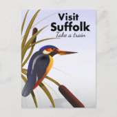 Suffolk England Vintage Travel Art Briefkaart (Voorkant)