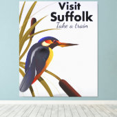 Suffolk England Vintage Travel Art Canvas Afdruk (Insitu (Houten vloer))