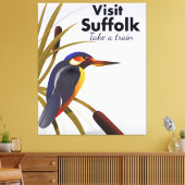 Suffolk England Vintage Travel Art Canvas Afdruk (Insitu (Woonkamer))