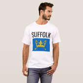 Suffolk // English County Flag T-shirt (Voorkant volledig)