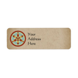 Suffolk Hexafoil (Daisy Wheel) Heksenmarkering Etiket