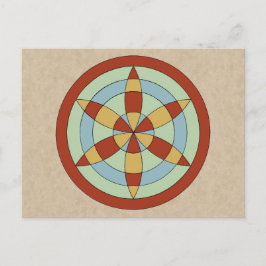 Suffolk Hexafoil (Daisy Wheel) Witch Mark Briefkaart