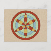 Suffolk Hexafoil (Daisy Wheel) Witch Mark Briefkaart (Voorkant)