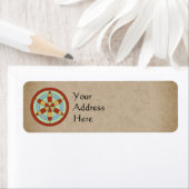 Suffolk Hexafoil (Daisy Wheel) Witch Mark Etiket (Insitu)