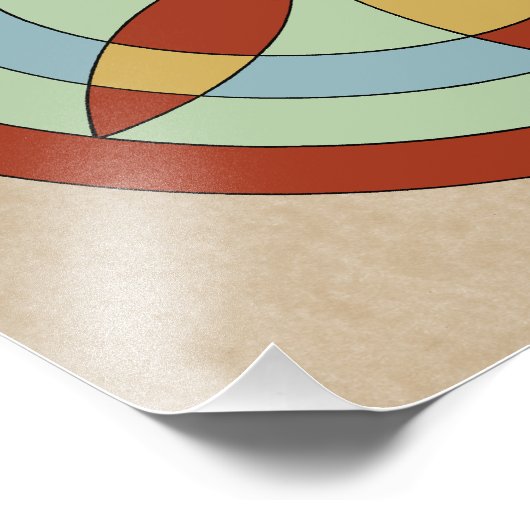 Suffolk Hexafoil (Daisy Wheel) Witch Mark Foto Afdruk (Hoek)