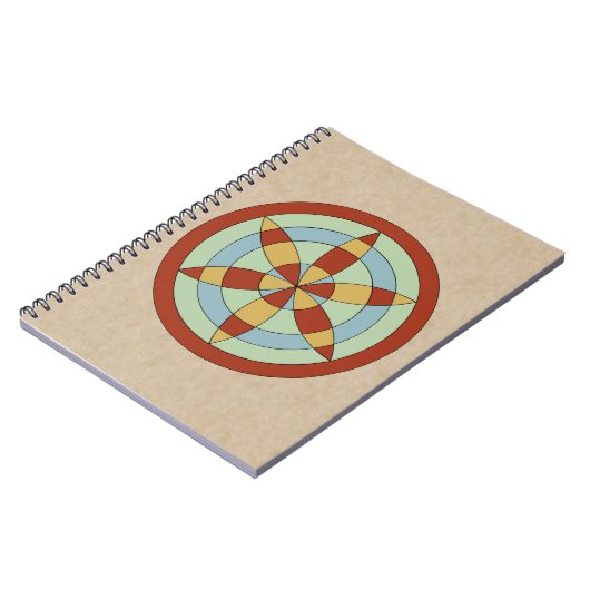 Suffolk Hexafoil (Daisy Wheel) Witch Mark Notitieboek (Linkerzijde)