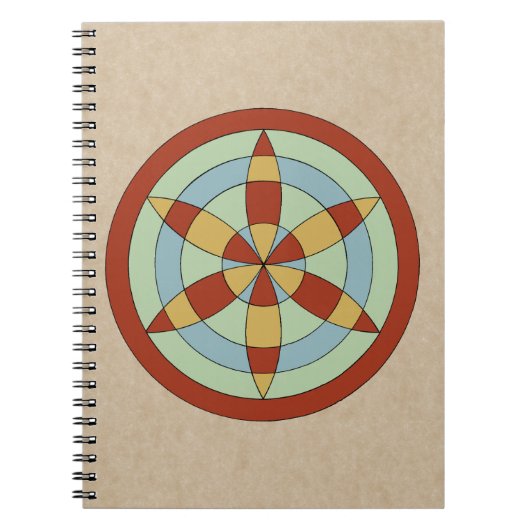 Suffolk Hexafoil (Daisy Wheel) Witch Mark Notitieboek (Voorkant)