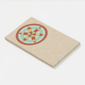 Suffolk Hexafoil (Daisy Wheel) Witch Mark Post-it® Notes (Schuin)