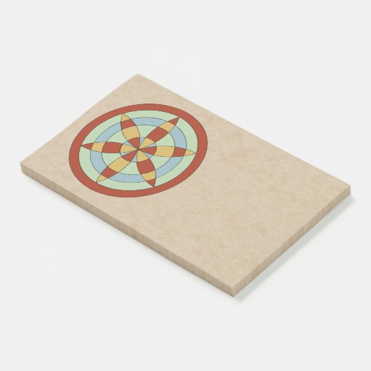 Suffolk Hexafoil (Daisy Wheel) Witch Mark Post-it® Notes (Schuin)