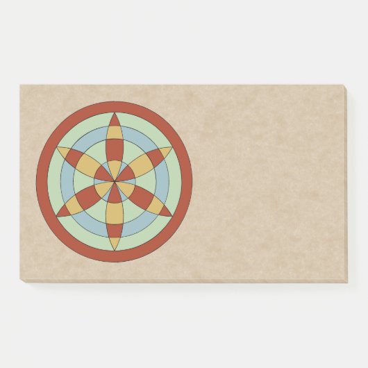Suffolk Hexafoil (Daisy Wheel) Witch Mark Post-it® Notes (Voorkant)
