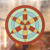 Suffolk Hexafoil (Daisy Wheel) Witch Mark Raamsticker (Vel 2)