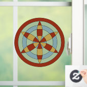 Suffolk Hexafoil (Daisy Wheel) Witch Mark Raamsticker (Huis)