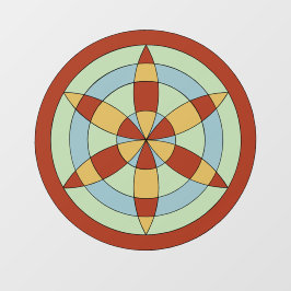 Suffolk Hexafoil (Daisy Wheel) Witch Mark Raamsticker