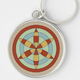 Suffolk Hexafoil (Daisy Wheel) Witch Mark Sleutelhanger