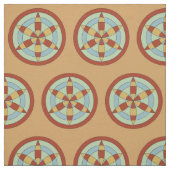 Suffolk Hexafoil (Daisy Wheel) Witch Mark Stof (Swatch)