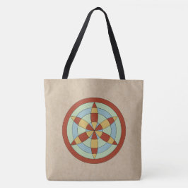 Suffolk Hexafoil (Daisy Wheel) Witch Mark Tote Bag