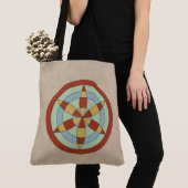 Suffolk Hexafoil (Daisy Wheel) Witch Mark Tote Bag (Dichtbij)