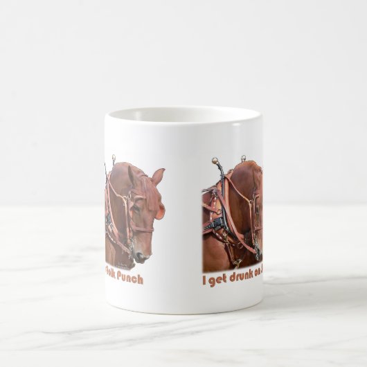 Suffolk Punch Draft Horse Koffiemok (Center)