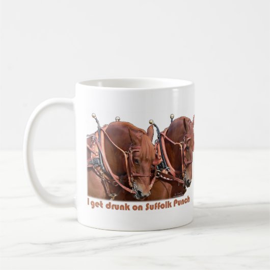 Suffolk Punch Draft Horse Koffiemok (Links)