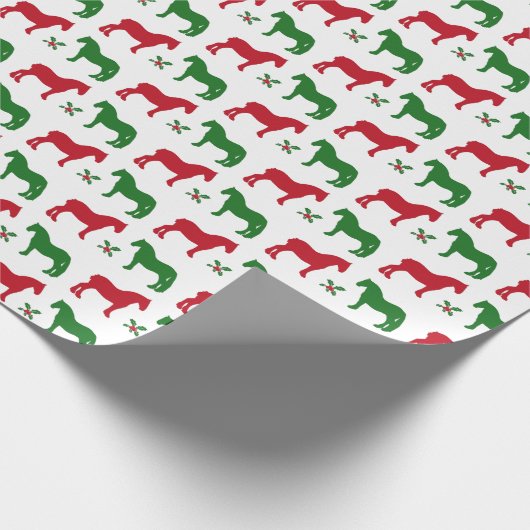 Suffolk Punch Holiday Cadeaupapier (Hoek)