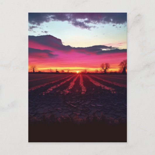 Suffolk Sunset before Dusk Briefkaart (Voorkant)