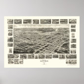 Suffolk, VA Panoramic Map - 1907 Poster (Voorkant)