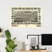 Suffolk Virginia 1907 Antiek Panorama Poster (Thuiskantoor)