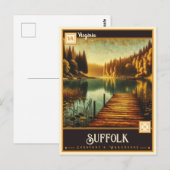 Suffolk, Virginia | Oude ansichtkaart Briefkaart (Voorkant / Achterkant)