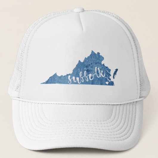 Suffolk Virginia Wood Grain Trucker Pet (Voorkant)