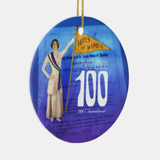 Suffrage Centennial Holiday Ornament (Rechts)