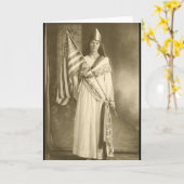 suffrage liberity lady wenskaart kaart (Gele Bloem)