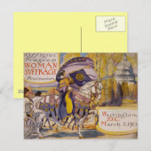 Suffrage Procession 1913 Briefkaart (Voorkant / Achterkant)