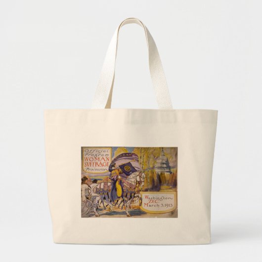Suffrage Procession 1913 Grote Tote Bag (Voorkant)