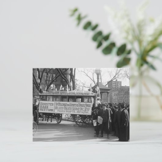 Suffrage Rally, 1919 Briefkaart (Staand voorkant)