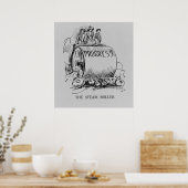 Suffrage Steamroller Politieke Cartoon Poster (Keuken)