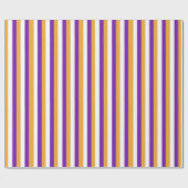Suffrage vlag Gold White Paars Stripe Cadeaupapier (Vlak)