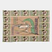 Suffragette Cat and Mouse Act Tea Towel Theedoek (Horizontaal)