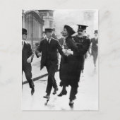 Suffragette Emmeline Pankhurst gearresteerd in 191 Briefkaart (Voorkant)